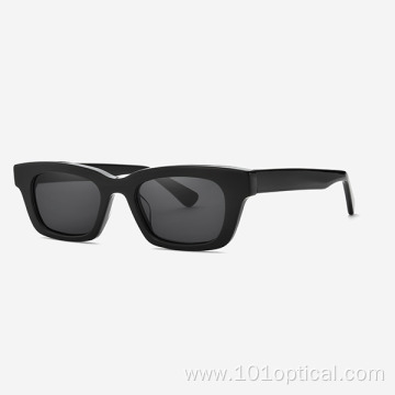 Rectangular Small Size Acetate Women's Sunglasses